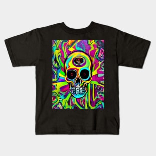 Psychedelic Skull Kids T-Shirt